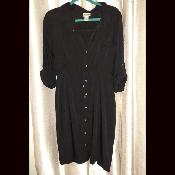 Maternity Shirt Dress. - Picture 1 of 4